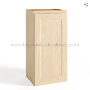 Unfinished Shaker 30"H Wall Cabinet Single Door