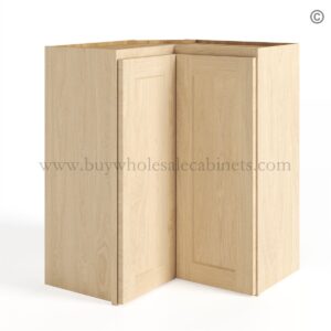 Unfinished Shaker 30"/36" Easy Reach Corner Wall Cabinet