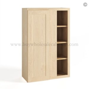 Unfinished Shaker 42" Wall Blind Corner Cabinet