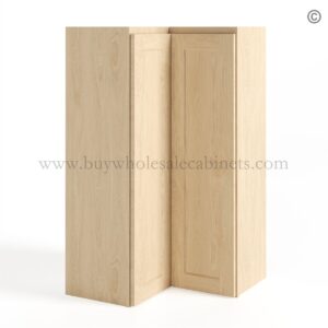 Unfinished Shaker 42" Easy Reach Corner Wall Cabinet