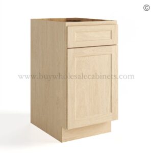Unfinished Shaker Base Double Waste Basket Cabinet