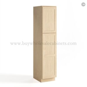 Unfinished Shaker 18" Pantry Cabinet Single Door