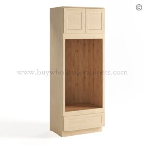 Unfinished Shaker Double Oven Cabinet