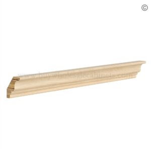 Unfinished Shaker Crown Molding (96")