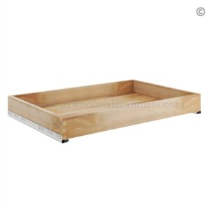 Unfinished Shaker Roll Out Tray