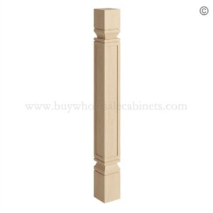 Unfinished Shaker Post - 3.5"W X 34.5"H X 3.5"D