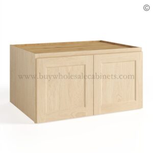 Unfinished Shaker 12"/15"/18"/21" Refrigerator Wall Cabinet